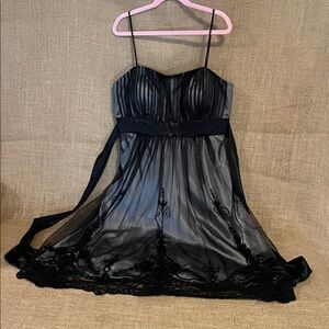 SL Fashions Black and Silver Dress